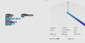 This is a simple Beetle Blocks program.